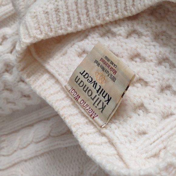 Kilronan Knitwear Medium Fisherman Knit Button Front Sweater - Picture 16 of 16